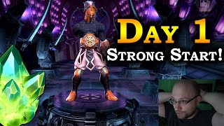 Day 1 Recap  Unzo  New Account Challenge  Marvel Contest of Champions [upl. by Lang]