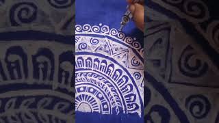 Simple Panjabi designBlue Panjabi designmandaladesignviralvideosubscribeytshortsshortsvideo [upl. by Esiahc]