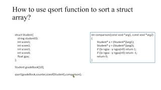 qsort函數的用法 [upl. by Naara973]