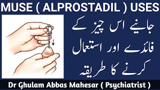 MUSE  Alprostadil  Uses in Urdu  How to Use MUSE Suppository [upl. by Jenette]