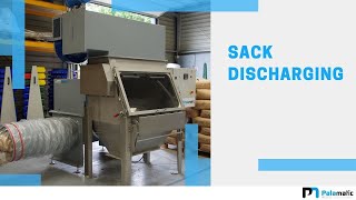 Sack discharging  Automatic bag dump station  Sacktip®  Palamatic Process Inc [upl. by Hanas]