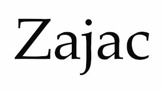 How to Pronounce Zajac [upl. by Ottilie]