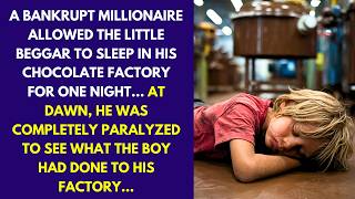 A BANKRUPT MILLIONAIRE ALLOWED THE LITTLE BEGGAR TO SLEEP IN HIS CHOCOLATE FACTORY FOR ONE NIGHT [upl. by Prady676]