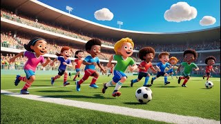 The quotSoccer Time Song is a lively and upbeat tune for kids that celebrates the joy of playing soccer [upl. by Garate960]