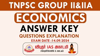 TNPSC GROUP IIampIIA  ECONOMICS QUESTIONS ANS KEY EXPLANATION  VIBUTHAR IAS ACADEMY [upl. by Drarej930]