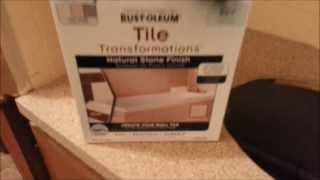 How to restore refresh tile and countertops with RustOleum [upl. by Annoyi]