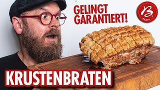 Krustenbraten mit krosser Schwarte 🐖🔥 Gelingt garantiert 🔴 [upl. by Posehn529]