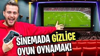 GİZLİCE SİNEMADA BİR GECE GEÇİRMEK Sinemada Oyun Oynadık [upl. by Urissa]