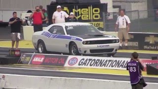 First Hellcat Challenger in Stock Gatornationals 2016 [upl. by Derby]