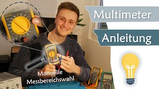 Anleitung Multimeter für Einsteiger wie geht die Messbereichsauswahl  Geräte 11 [upl. by Qifahs]