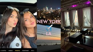 NYC amp LA VLOG pilates food friends family urgent care amp more  India Grace [upl. by Sheffy25]