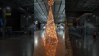 Brussels airport christmas tree brusselsairport christmas [upl. by Frechette538]