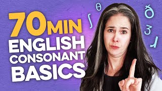 Learn 24 English Consonant Sounds in 70 Minutes  Pronunciation Compilation  Rachels English [upl. by Anaylil338]