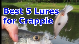 Top 5 Best Crappie Fishing Lures baits and Jigs [upl. by Farica]