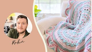 SUMMER BLOSSOM MANDALA PART 5  Free Crochet Along  Mandala Crochet Blanket for Beginners [upl. by Gnoht966]