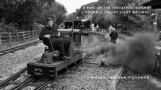 APEDALE VALLEY LIGHT RAILWAY A RIDE ON THE INDUSTRIAL RAILWAY DRIVER  NATHAN OCONNOR 16923 [upl. by Morehouse]