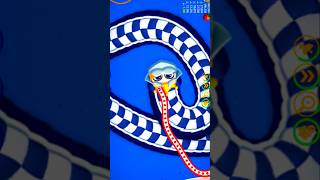 Tricky worms kill biggest snake in worms zone io 🐍 shorts [upl. by Munroe529]