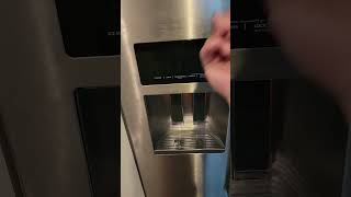 How I resolved my ice maker not dispensing KitchenAid Whirlpool Refrigerator Freezer [upl. by Akilegna]