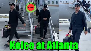 OMG Travis Kelce amp Chiefs teammates arrive in Atlanta to kick off Chiefs vs Falcons game [upl. by Drahcir]