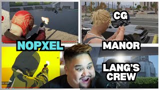 Lysium Reacts To Manor VS Langs Crew CG VS Langs Crew and More  Nopixel 40 [upl. by Oirom]