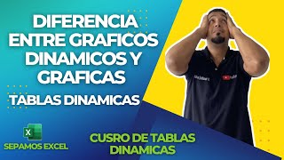 Diferencia entre Graficos dinamicos y Graficas en tablas Dinamicas en Excel Cap 14 tablasdinamicas [upl. by Lyrred]