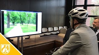 Polizei im Kreis Wesel demonstriert PedelecSimulator [upl. by Domonic]