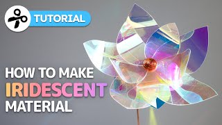 How to Make Flexible ✨ Iridescent ✨ Sheet Material for Cutting on your Cricut [upl. by Kcirddot767]