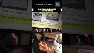 Jammu Shia community holds candle march against killing of Shias in Pakistan’s Parachinar [upl. by Elleivad]