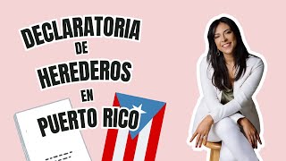 Declaratoria de Herederos en Puerto Rico [upl. by Avelin212]