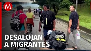 Comunidad de migrantes venezolanos son desalojados tras denuncias de vecinos en Chiapas [upl. by Jenei]