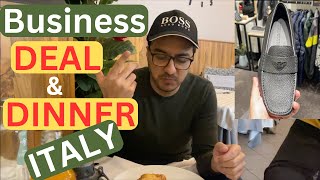 Business deal amp dinner in Italy Vlog [upl. by Pedroza142]