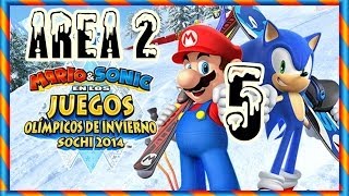 Mario amp Sonic Juegos Olimpicos Invierno Sochi 2014  » Parte 5 AREA 2 «  Español HD [upl. by Murtagh368]