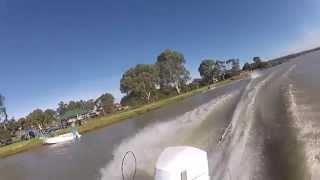 Waterskiing on the Murray river GoPro HD [upl. by Thant]