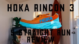 HOKA RINCON 3 REVIEW [upl. by Ebberta]