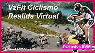 VZfit Ciclismo en Realidad Virtual Exclusiva  para el Canal Primer review en Español Oculus Quest [upl. by Cailean]