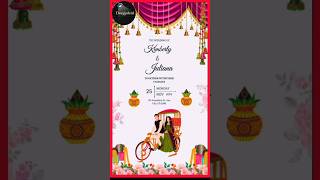 Create Wedding Invitation Card Online Free  Customize Digital Card Invitations in Canva canva [upl. by Leandra]