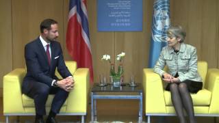 HRH Crown Prince Haakon of Norway at the General Conference of UNESCO [upl. by Ilzel]