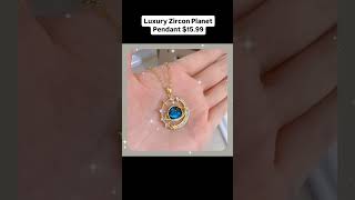 Luxury Zircon Planet Pendant  Goodie Nook [upl. by Akemahc]