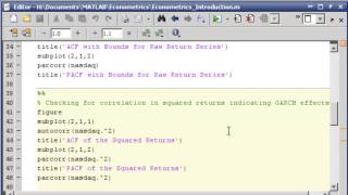 Introduction to Econometrics Toolbox in MATLAB [upl. by Jesh]