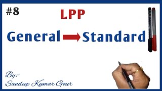 General LPP to Standard LPP with examples in hindi Lecture08 [upl. by Eicats]