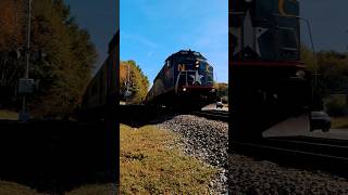 Amtrak Piedmont train P075 departs Raleigh NC at Royal Street 1142024 [upl. by Hereld205]