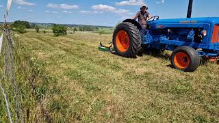 Fordson major 6 cyl mowing [upl. by Rame]