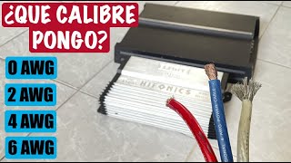 ¿Que calibre lleva mi INSTALACIÓN de CAR AUDIO ¿Cuál es el calibre de cable CORRECTO [upl. by Nessnaj]