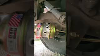 Rotating brake chamber on semi trailer shorts reels mechanic [upl. by Gilson223]