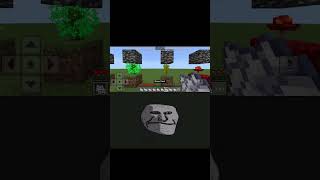 Minecraft Tree Logic × Troll Face Meme  MR EPIC GAMERZ minecraft shorts viral [upl. by Atrebla975]