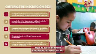 Conoce los criterios de Inscripción Definitiva ciclo escolar 20242025 Educación Básica [upl. by Annaitsirk415]