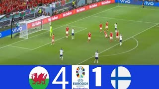 Wales vs Finland 41  2024 Euro Qualification  Match Highlights [upl. by Sathrum617]