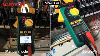 MASTECH MS2033A Smart Digital Clamp Meter [upl. by Woehick]