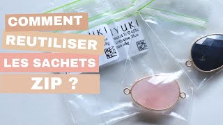 TRUCS ET ASTUCES  COMMENT REUTILISER VOS SACHETS ZIP [upl. by Petrick21]