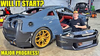 Rebuilding A Wrecked 2024 Nissan GTR Part 6 [upl. by Guttery]